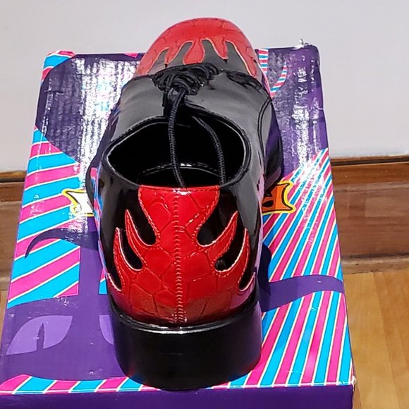 Rockabilly patent oxford crocodile shoes - Picture 4 of 5